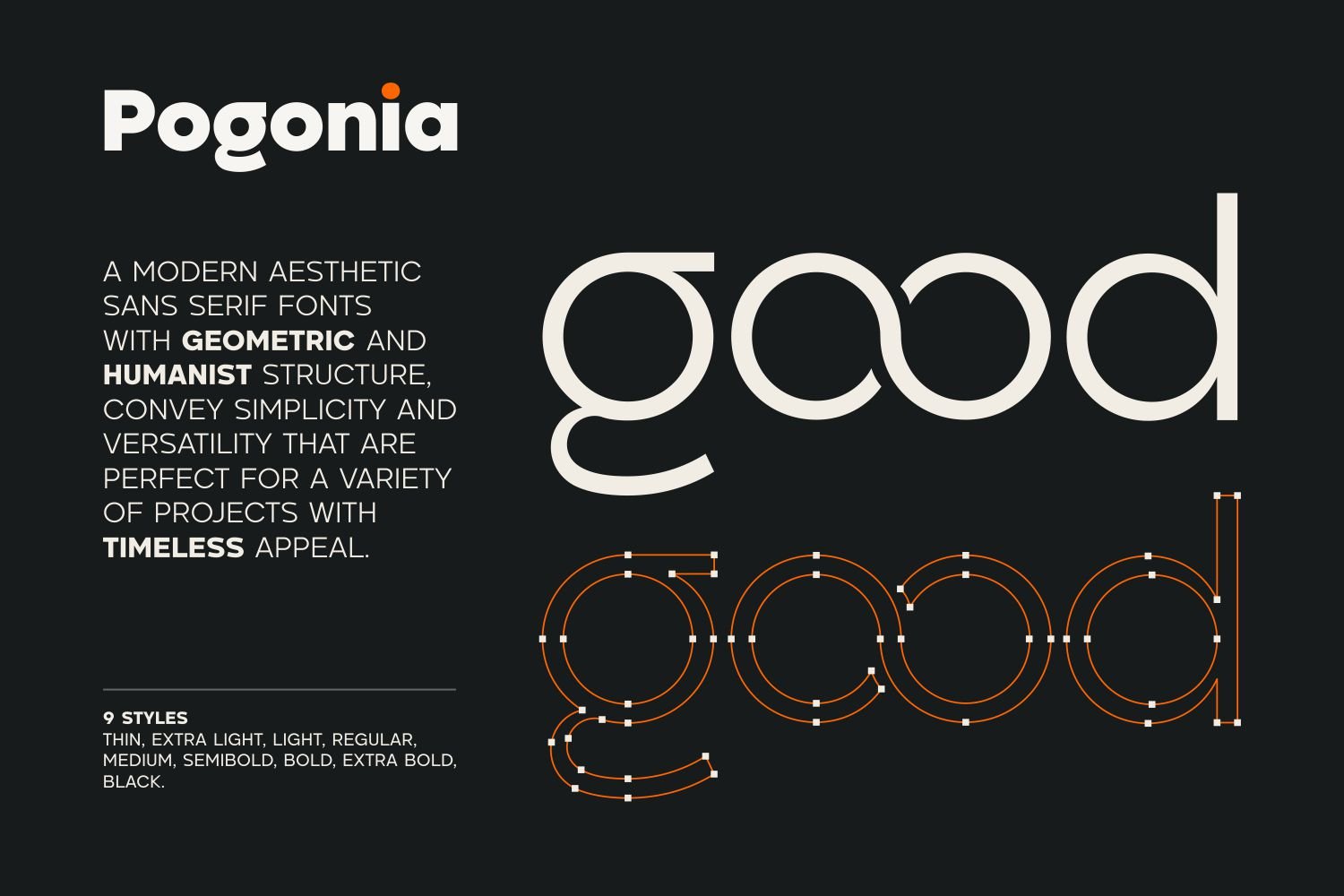 Pogonia - Modern Font Family