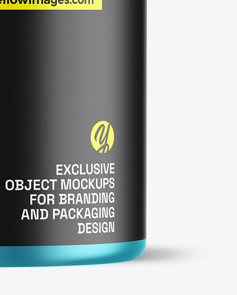 Matte Metallic Protein Jar Mockup
