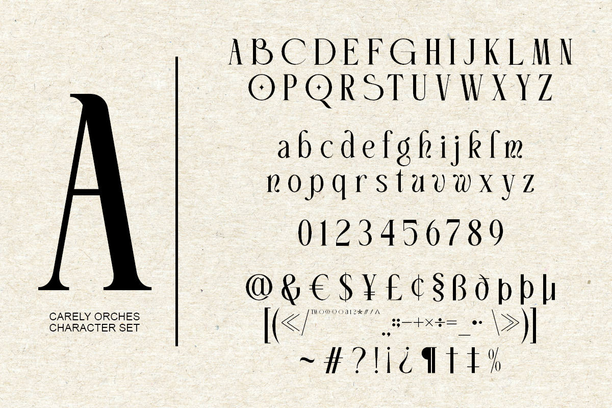 Carely Orches - Classy Serif Font