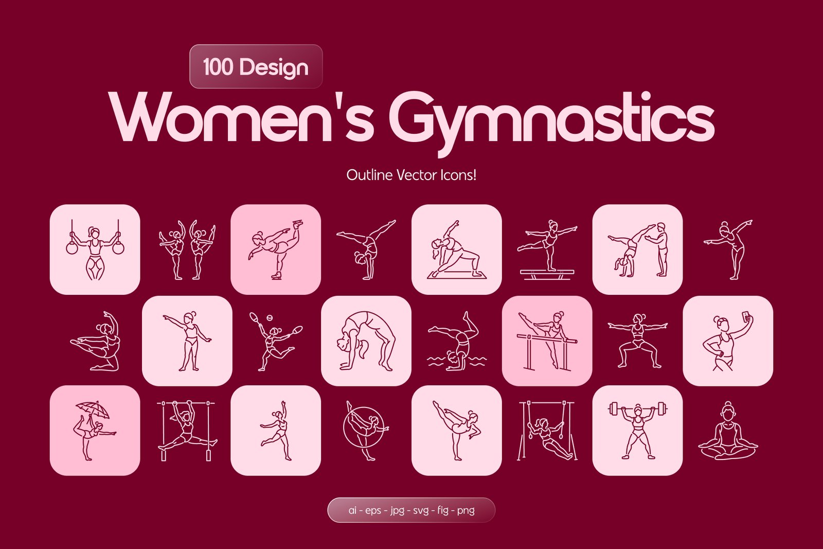 Women&#039;s Gymnastics Icons