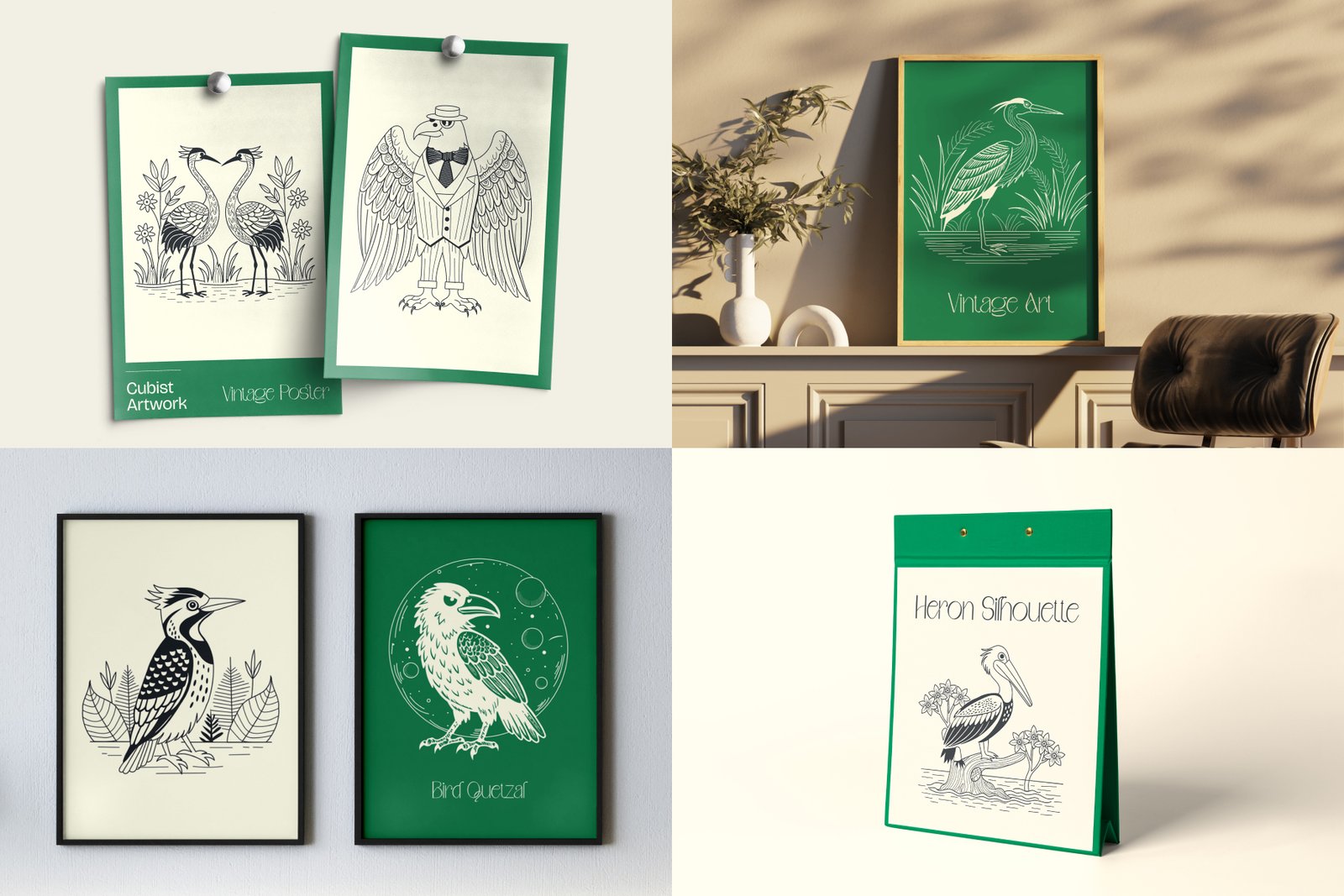Vintage Bird Illustrations