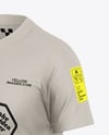 Kids V-Neck T-Shirt Mockup - Half Side View