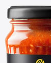 Clear Glass Jar with Marinara Sauce Mockup