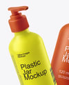 Two Pump Bottles Mockup
