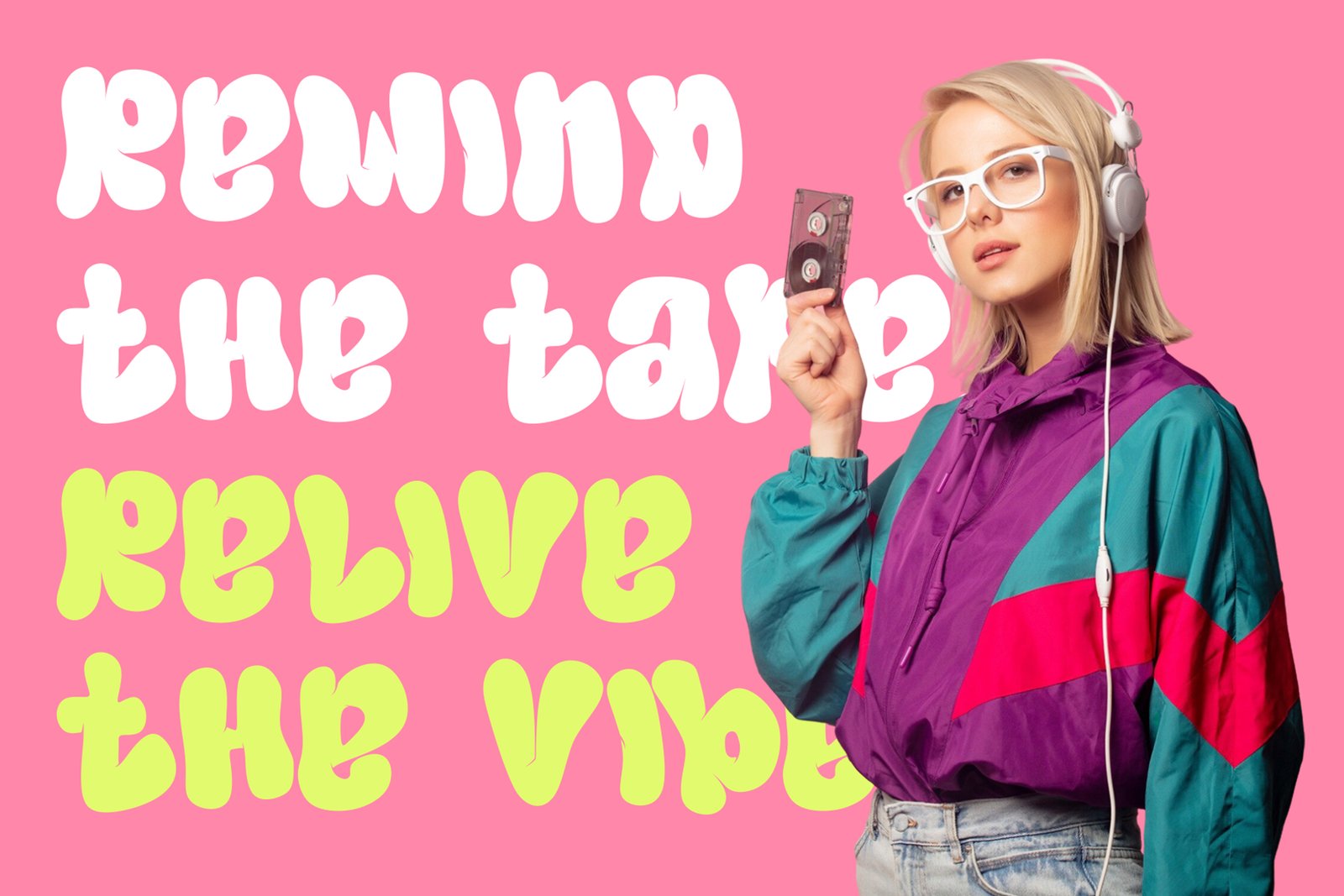 Onyx Vibe - 3d 90s layered display font