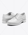 Pair of Women's Derby Shoes Mockup