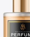 Color Liquid Frosted Glass Perfume Bottle Mockup