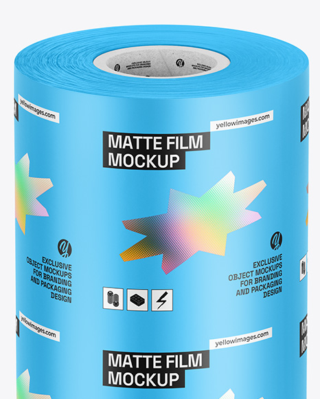 Matte Film Roll Mockup