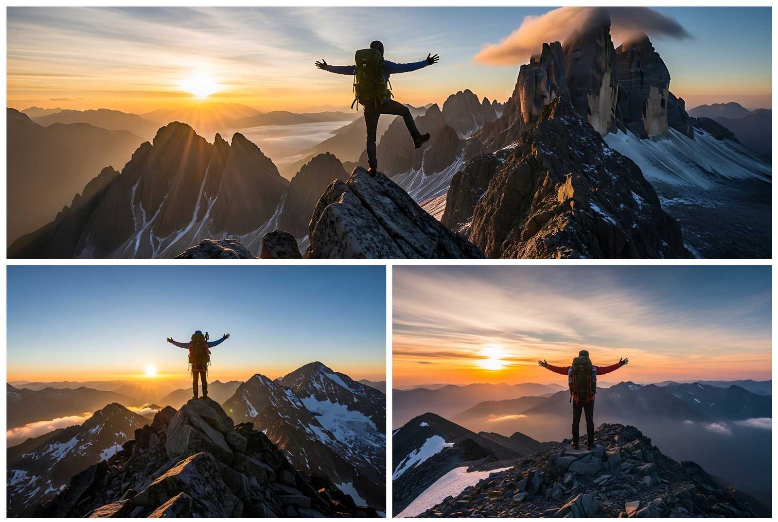 10 Mountain Trekker Photos – Adventure &amp; Outdoor Stock Images