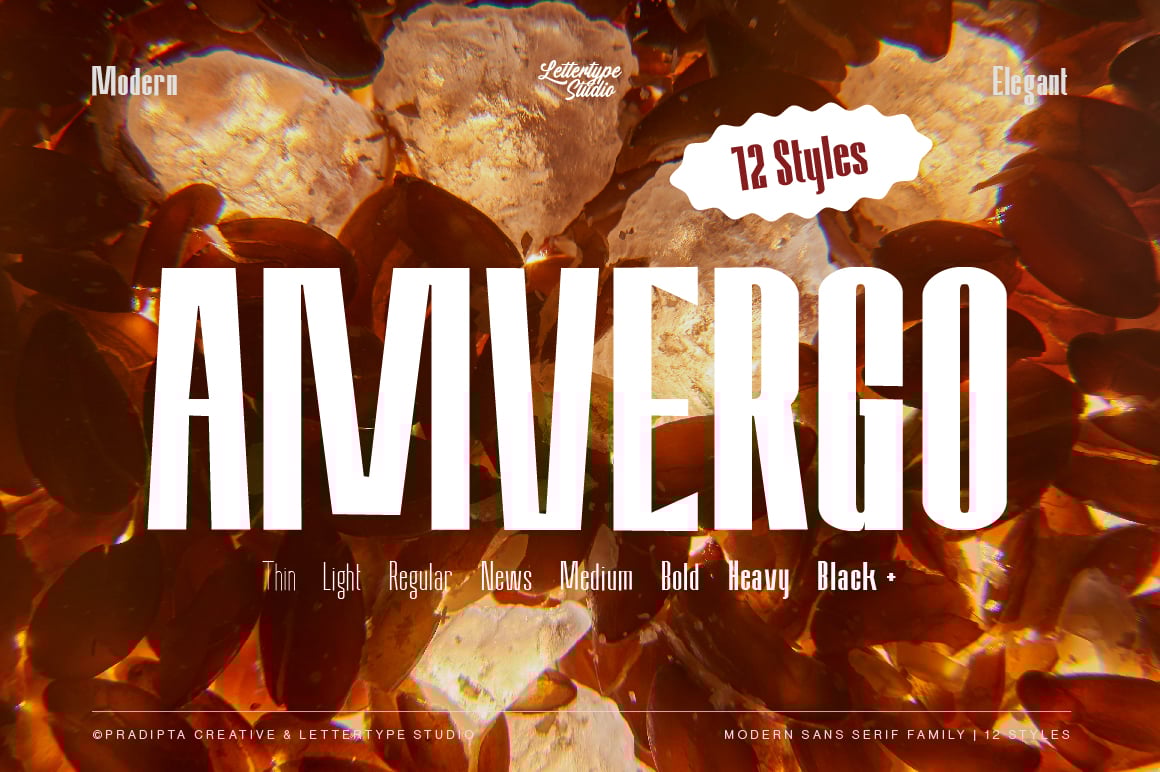 Amvergo Modern &amp; Elegant Sans Serif Family