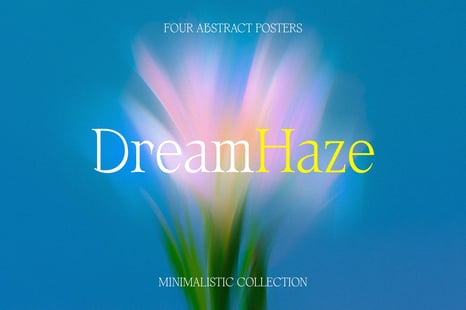 Dream Haze: Abstract Flower Posters Collection - Botanical