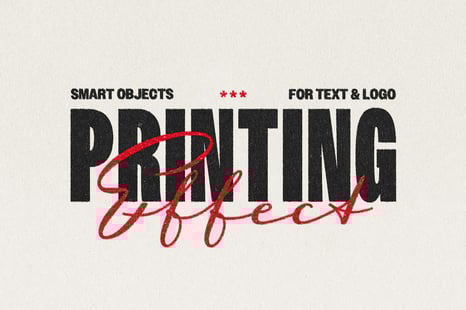 Print Text & Logo Effect - Actions & Presets