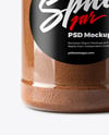 Plastic Jar with Ground Cloves Mockup