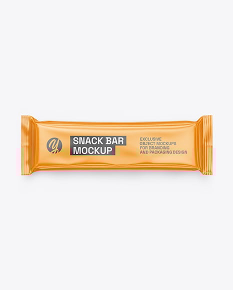 Glossy Snack Package Mockup - Glossy+Bread+Package+Mockup+In+Packaging+Mockups+On+Yellow+Images