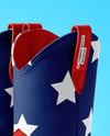 Pair of Women's Cowboy Boots Mockup