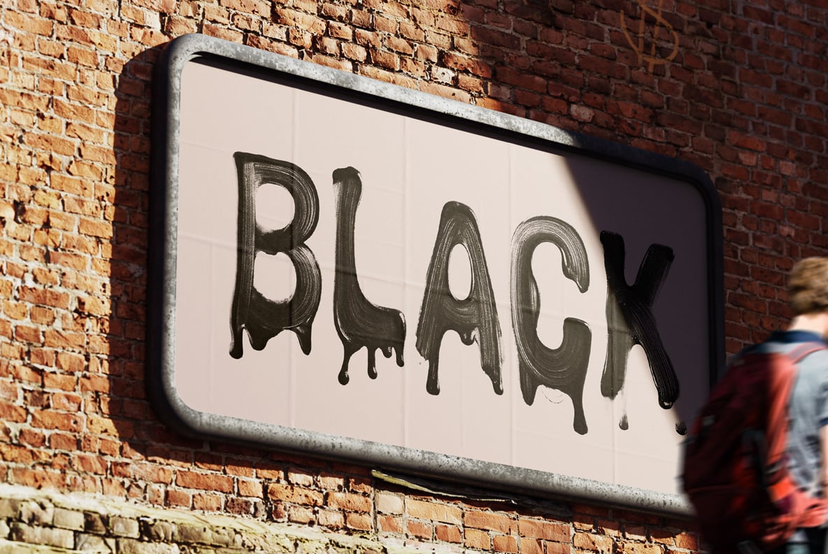 Melt Black Paint Font
