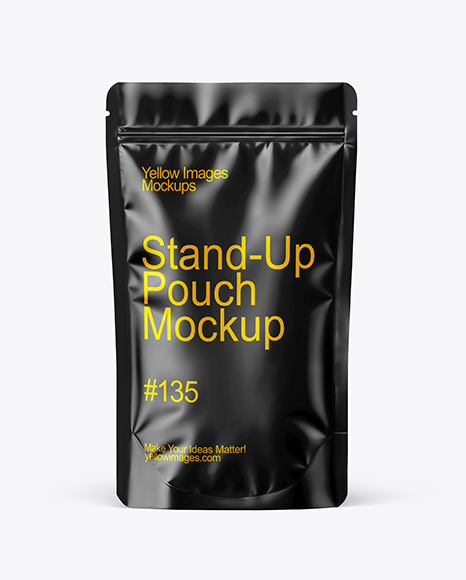 Matte Stand Up Pouch Mockup