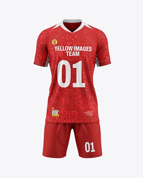Soccer Kit Mockup - Front View