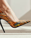 Pair of Stilettos on Woman's Legs Mockup