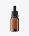 Amber Glass Dropper Bottle Mockup