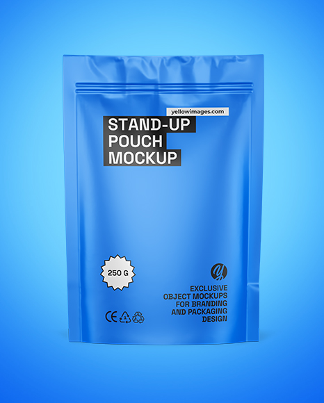Matte Stand Up Pouch Mockup
