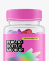 Plastic Bottle with Gummies Mockup