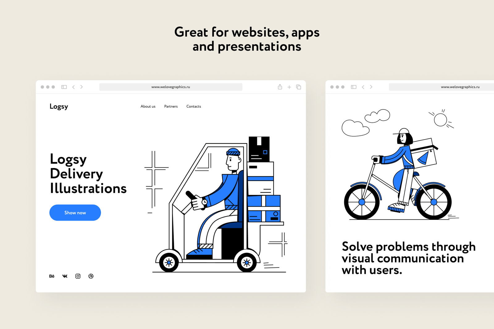 Logsy Delivery Illustrations