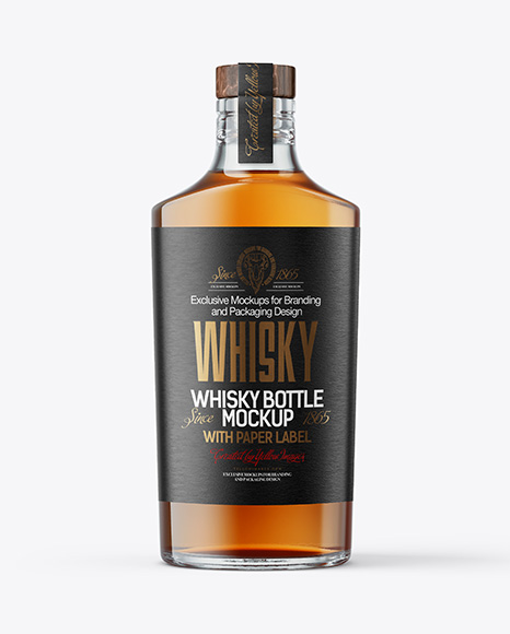 Whiskey Bottle Mockup