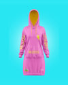 Women Cotton Hoodie Dress Mockup