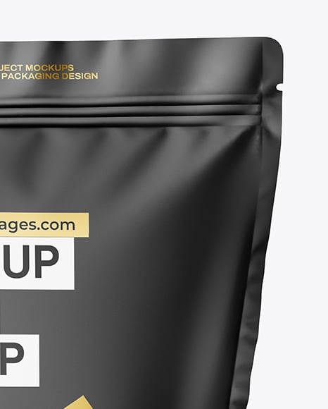 Matte Stand-Up Pouch Mockup