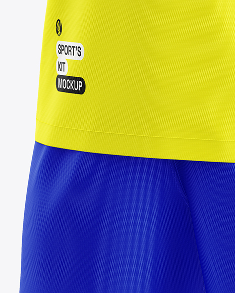 Kids Sports Kit Mockup - Half Side View