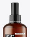 Frosted Amber Spray Bottle Mockup