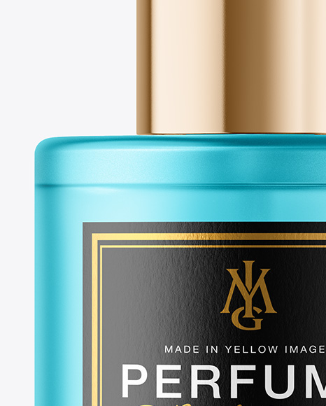 Frosted Glass Perfume Bottle Mockup