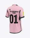 Soccer Jersey Mockup - Back Half Side View