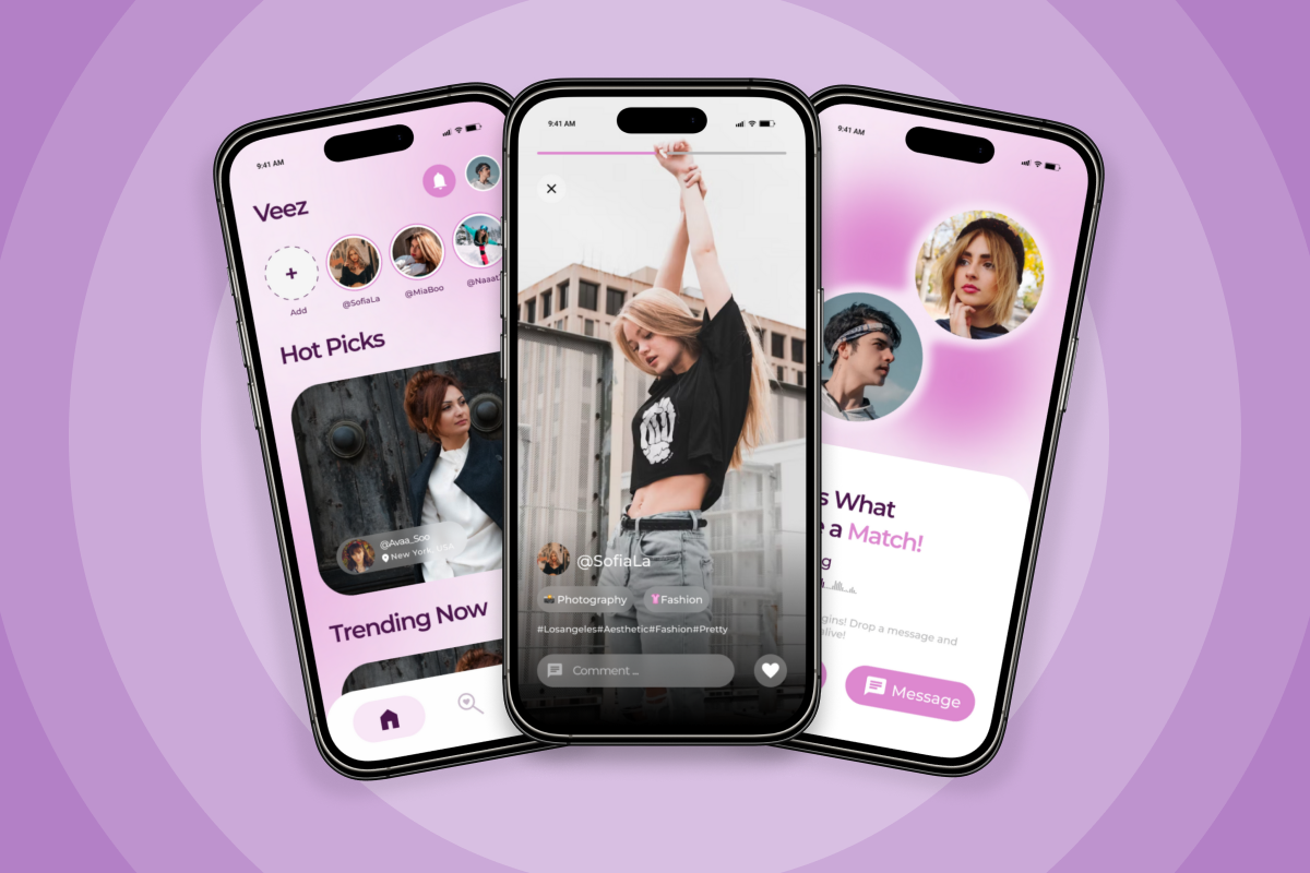 Veez - Playful &amp; Engaging Social Dating App UI