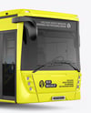City Bus Mockup - Front Half Side View
