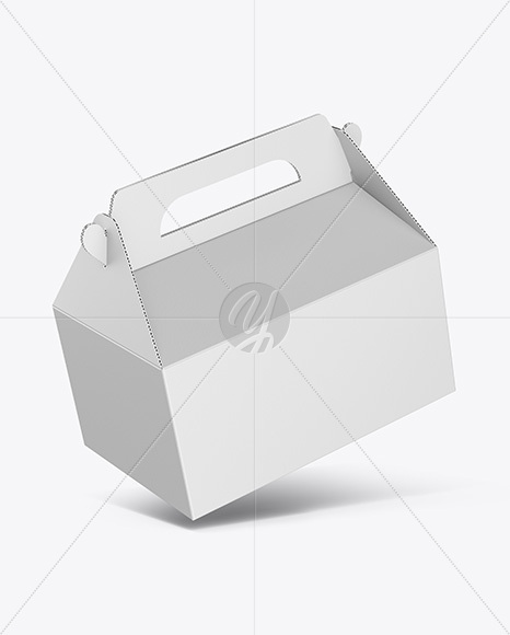 Paper Box w/ Handle Mockup