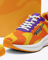 Running Shoes with Box Mockup