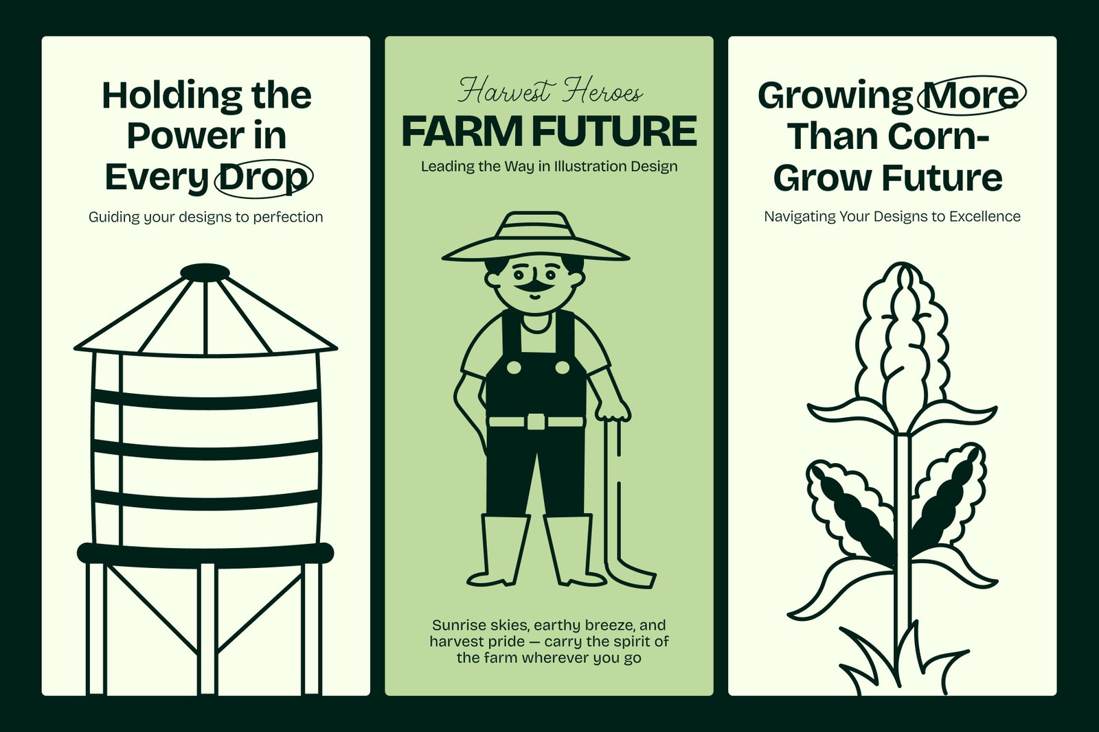 Farming Drawing Illustration Set
