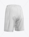 Shell Shorts Mockup - Back Half Side View