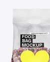 Transparent Package with Beans Mockup
