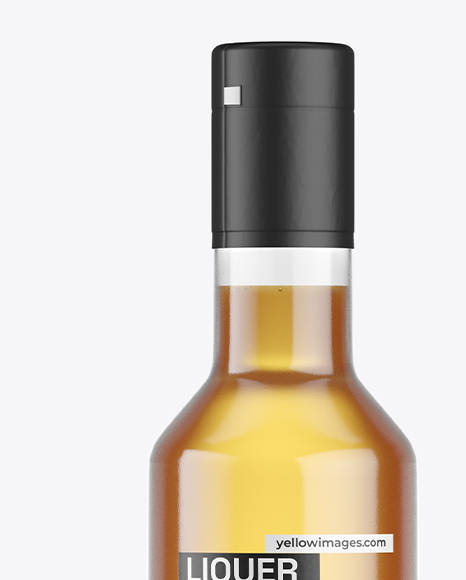 Liquer Glass Bottle Mockup