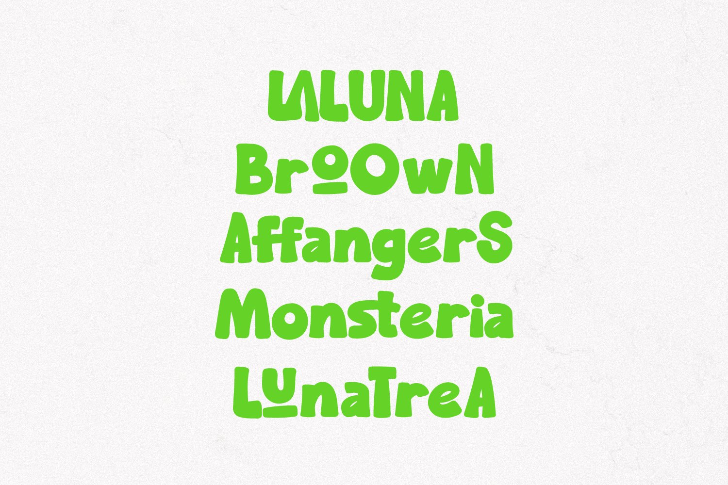 Poow Geudy Delightfully Chunky Cartoon Font