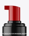 Glossy Foam Pump Bottle with Box Mockup