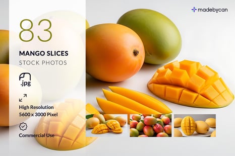 83 Mango Slice Stock Photos – Fresh Tropical Fruit Collection - Creative Store
