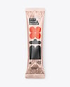 Glossy Metallic Stick Sachet Mockup