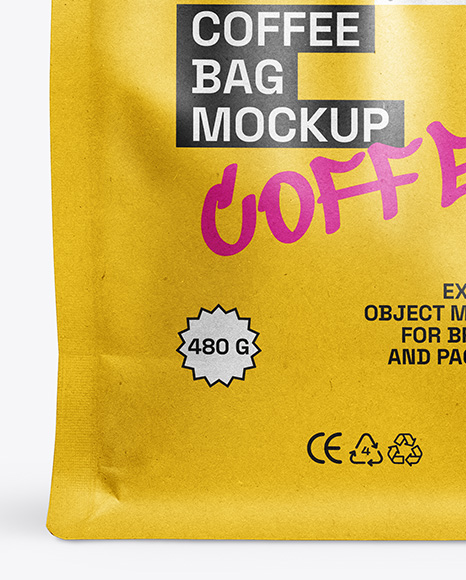Kraft Paper Coffee Bag Mockup