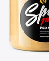 Plastic Jar with Ground Ginger Mockup