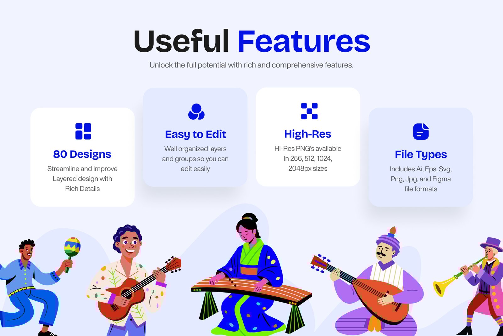 Music Vector Illustration Set