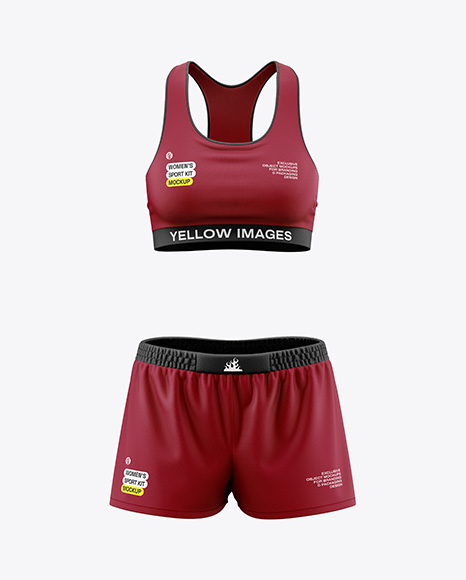 Women's Sport Kit Mockup - Front View